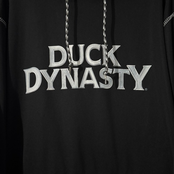 Duck Dynasty Hoodie Sweatshirt Adult M Black Realtree Hooded Pullover Hunting - Picture 2 of 7